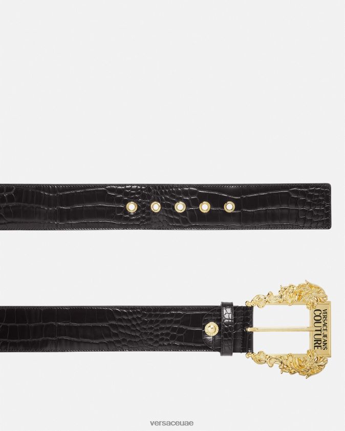 نحيف حزام كوتور 1 واسع Versace أسود 0FVD2J2323 مُكَمِّلات
