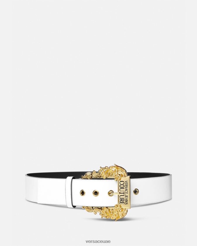نحيف حزام كوتور 1 واسع Versace أبيض 0FVD2J2324 مُكَمِّلات
