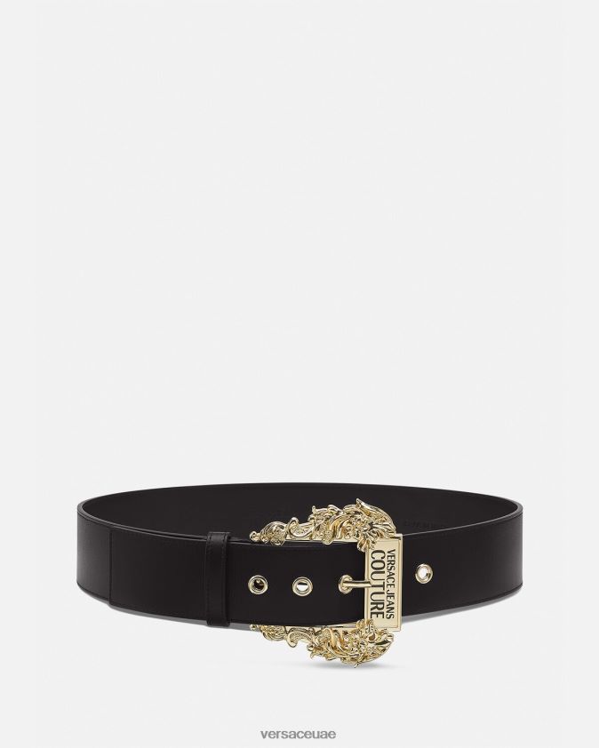 نحيف حزام جلد كوتور 1 Versace أسود 0FVD2J2341 مُكَمِّلات