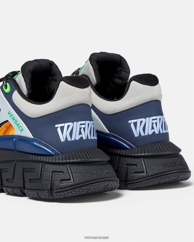 رجال حذاء باروكو 660 تريجريكا الرياضي Versace أزرق 0FVD2J1542 حذاء