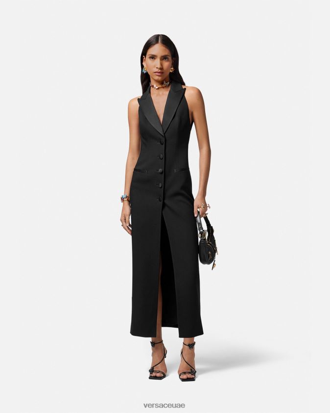 نحيف فستان ميدوسا '95 طويل Versace أسود 0FVD2J16 ملابس