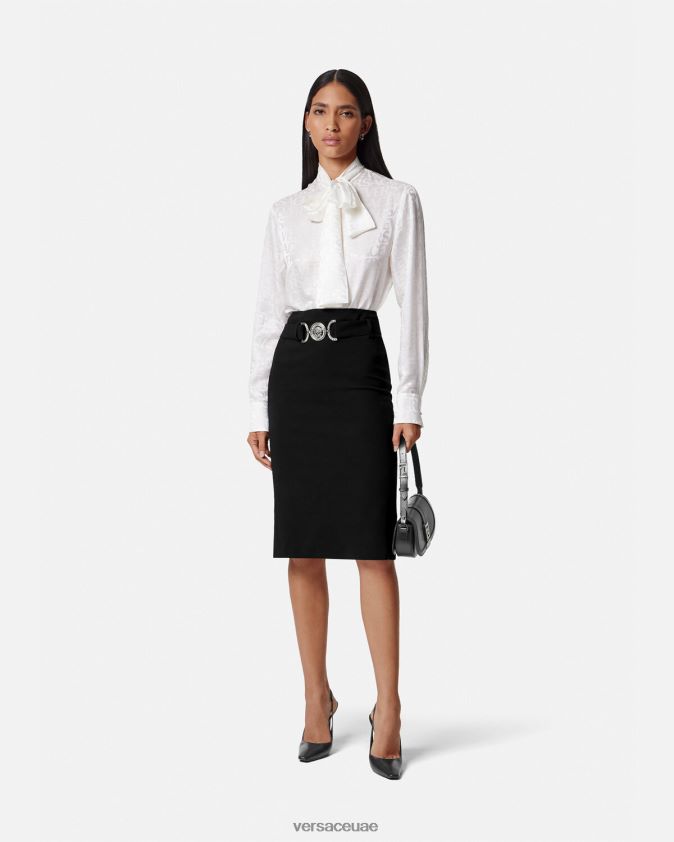 نحيف تنورة ميدوسا '95 ميدي Versace أسود 0FVD2J174 ملابس