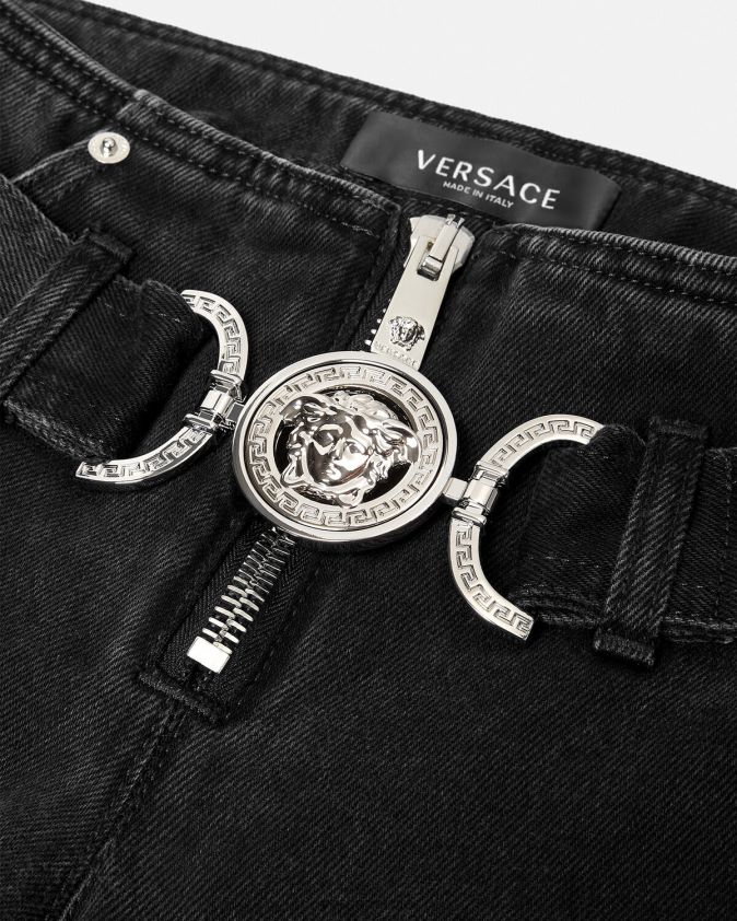 نحيف جينز ميدوسا '95 Versace أسود 0FVD2J220 ملابس
