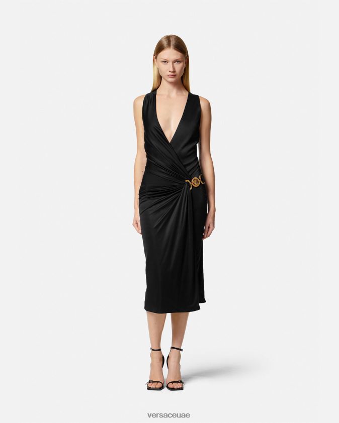 نحيف فستان ميدوسا '95 ميدي Versace أسود 0FVD2J29 ملابس