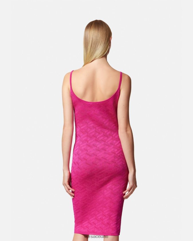 نحيف فستان لا غريكا ميدوسا '95 ميدي Versace ضارب الى الحمرة 0FVD2J30 ملابس