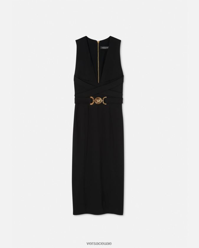 نحيف فستان ميدوسا '95 ميدي Versace أسود 0FVD2J35 ملابس