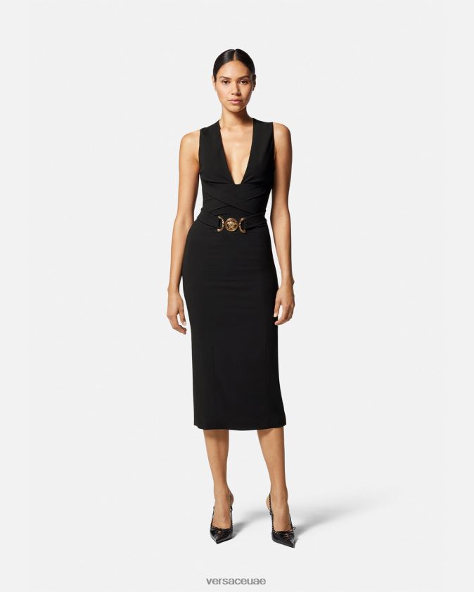 نحيف فستان ميدوسا '95 ميدي Versace أسود 0FVD2J35 ملابس