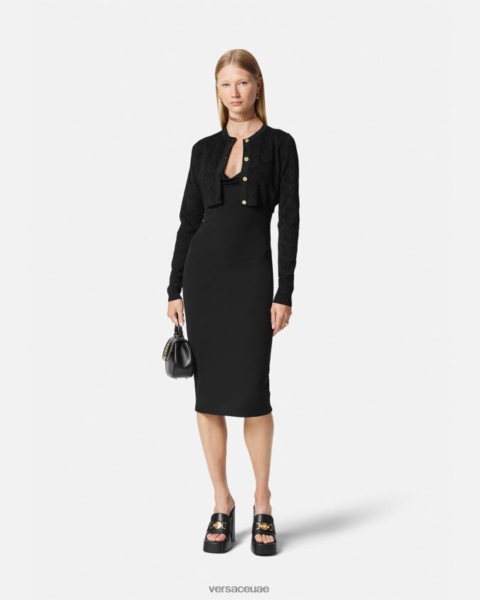 نحيف فستان ميدوسا '95 ميدي Versace أسود 0FVD2J40 ملابس