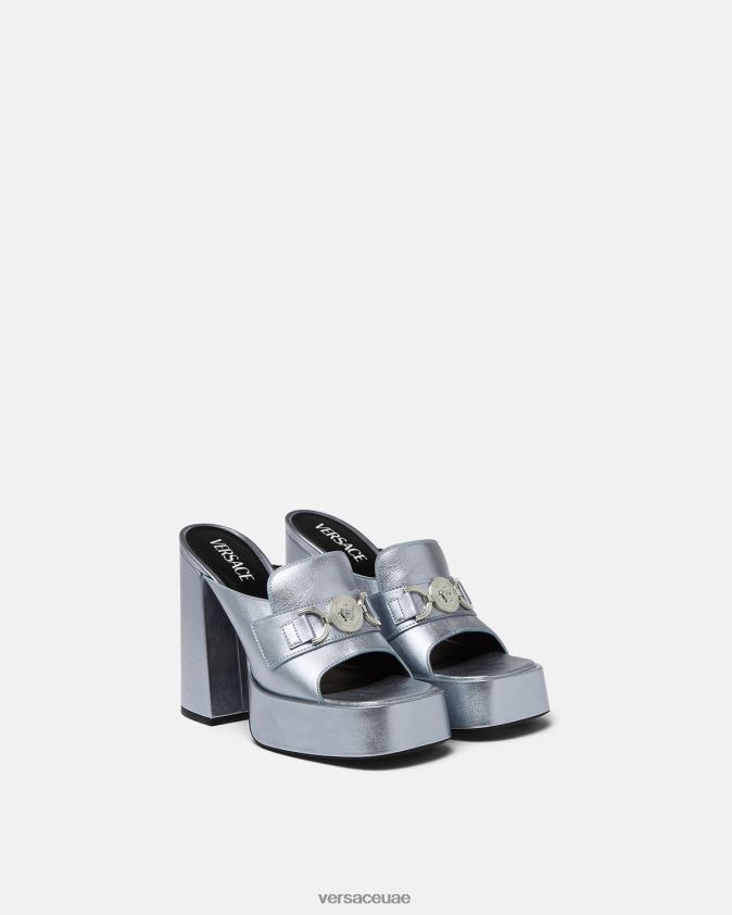 نحيف حذاء ميدوسا '95 بنعل سميك Versace أزرق فاتح 0FVD2J443 حذاء