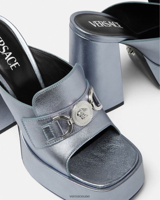 نحيف حذاء ميدوسا '95 بنعل سميك Versace أزرق فاتح 0FVD2J443 حذاء