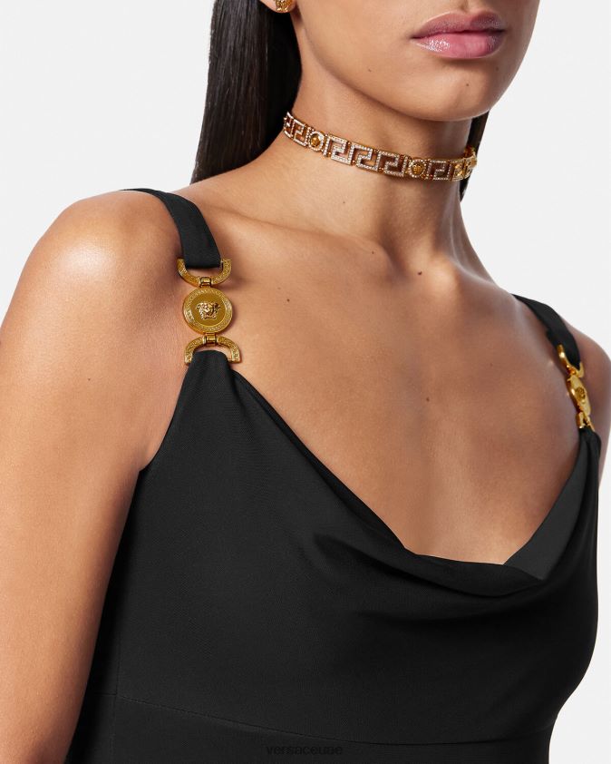 نحيف فستان ميدوسا '95 الطويل Versace أسود 0FVD2J44 ملابس