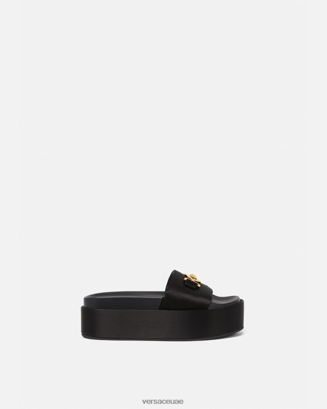 نحيف صندل ميدوسا '95 بنعل سميك Versace أسود 0FVD2J455 حذاء