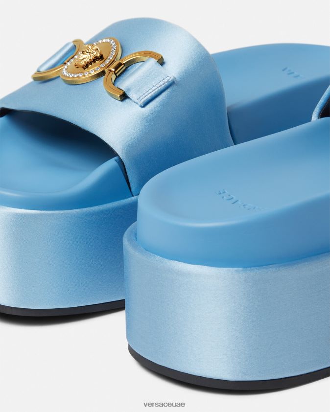 نحيف صندل ميدوسا '95 بنعل سميك Versace أزرق فاتح 0FVD2J456 حذاء