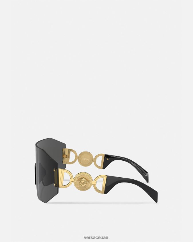 نحيف النظارات الشمسية قناع ميدوسا '95 Versace أسود 0FVD2J607 مُكَمِّلات