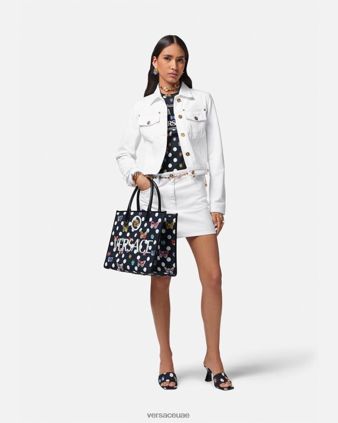 نحيف سترة جينز ميدوسا '95 Versace أبيض 0FVD2J81 ملابس