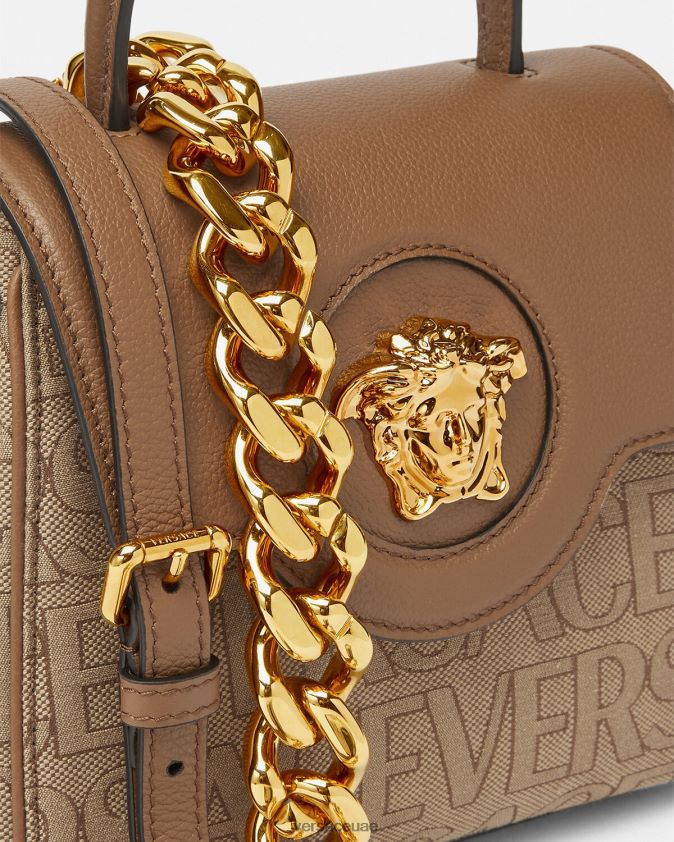 نحيف حقيبة يد صغيرة من Allover La Medusa Versace بني 0FVD2J325 أكياس