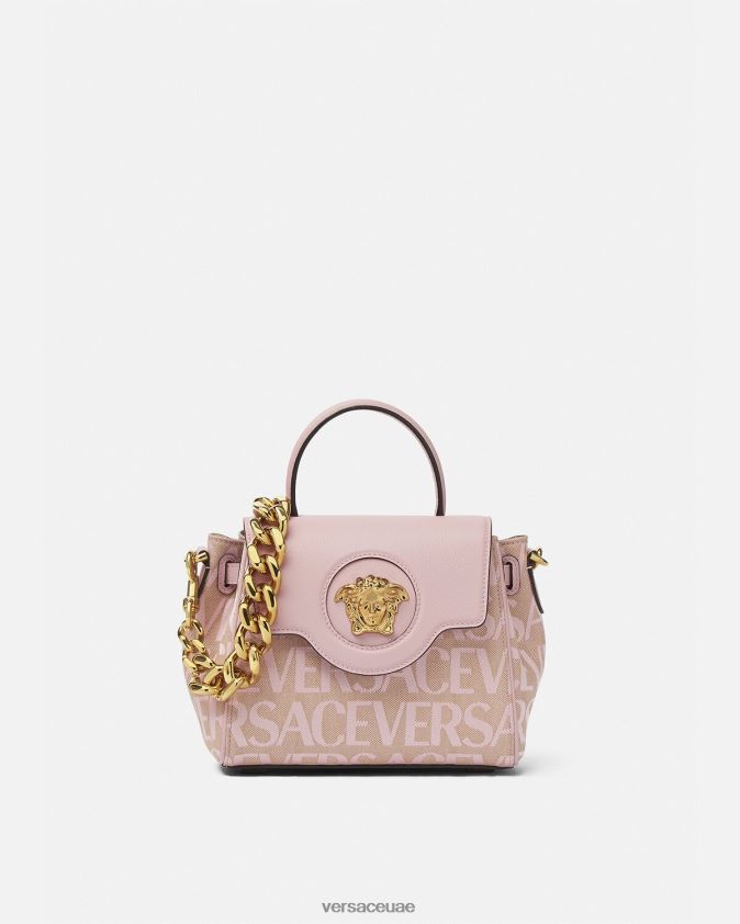 نحيف حقيبة يد صغيرة من Allover La Medusa Versace الوردي والطباعة 0FVD2J326 أكياس
