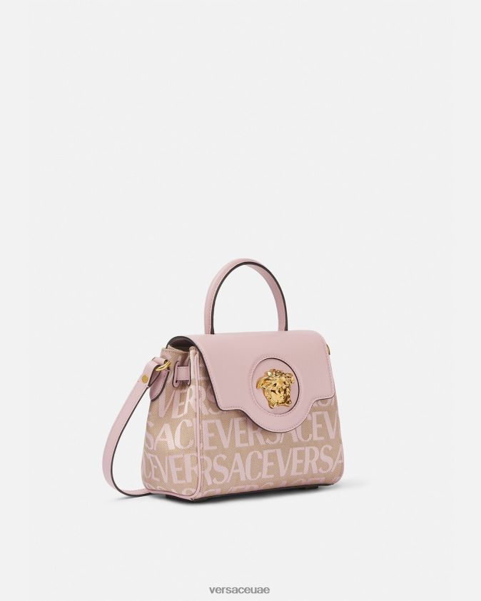 نحيف حقيبة يد صغيرة من Allover La Medusa Versace الوردي والطباعة 0FVD2J326 أكياس