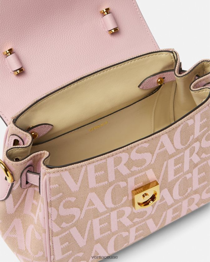 نحيف حقيبة يد صغيرة من Allover La Medusa Versace الوردي والطباعة 0FVD2J326 أكياس