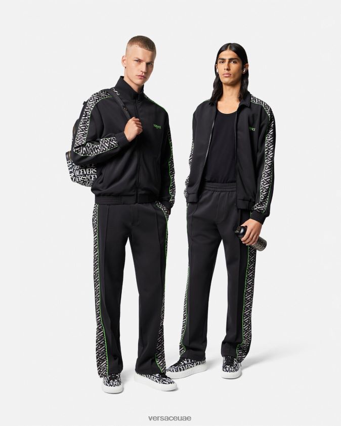رجال بنطال رياضي من النايلون من La Greca Versace مطبعة 0FVD2J1457 ملابس