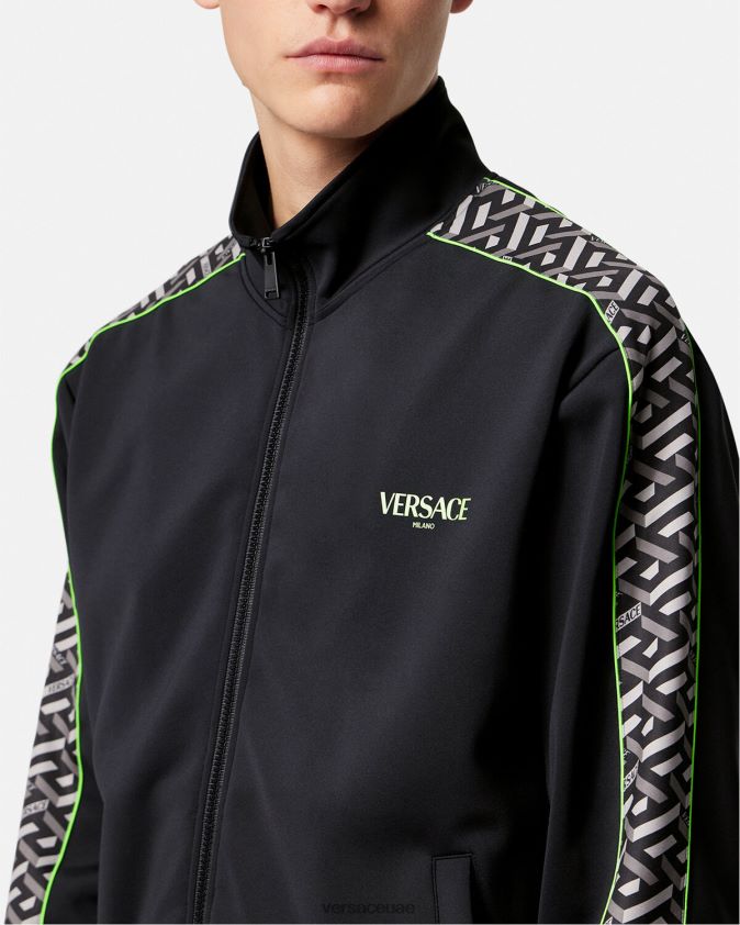 رجال سترة رياضية من النايلون من La Greca Versace مطبعة 0FVD2J1458 ملابس