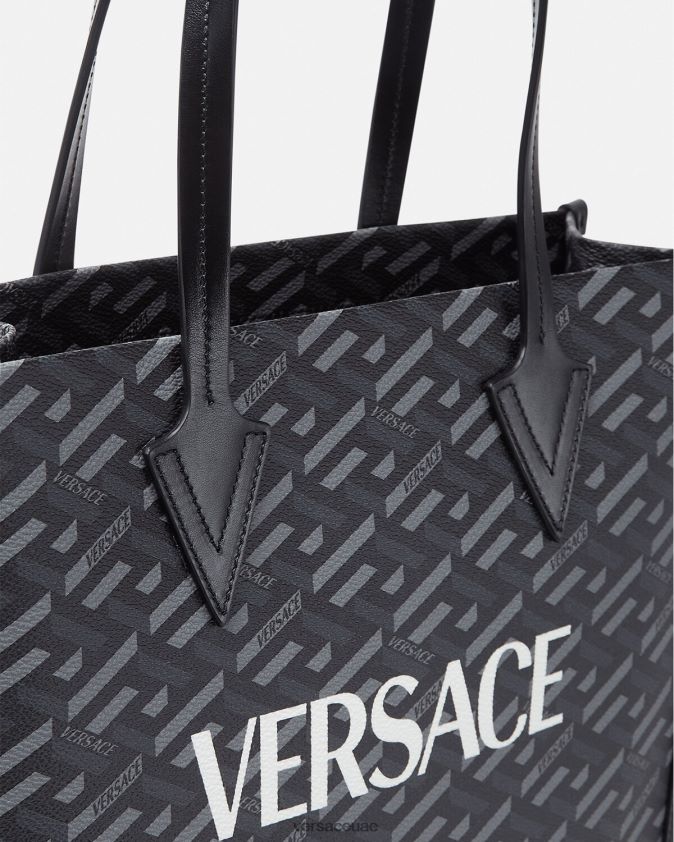رجال حقيبة حمل طويلة مميزة من La Greca Versace مطبعة 0FVD2J1477 أكياس