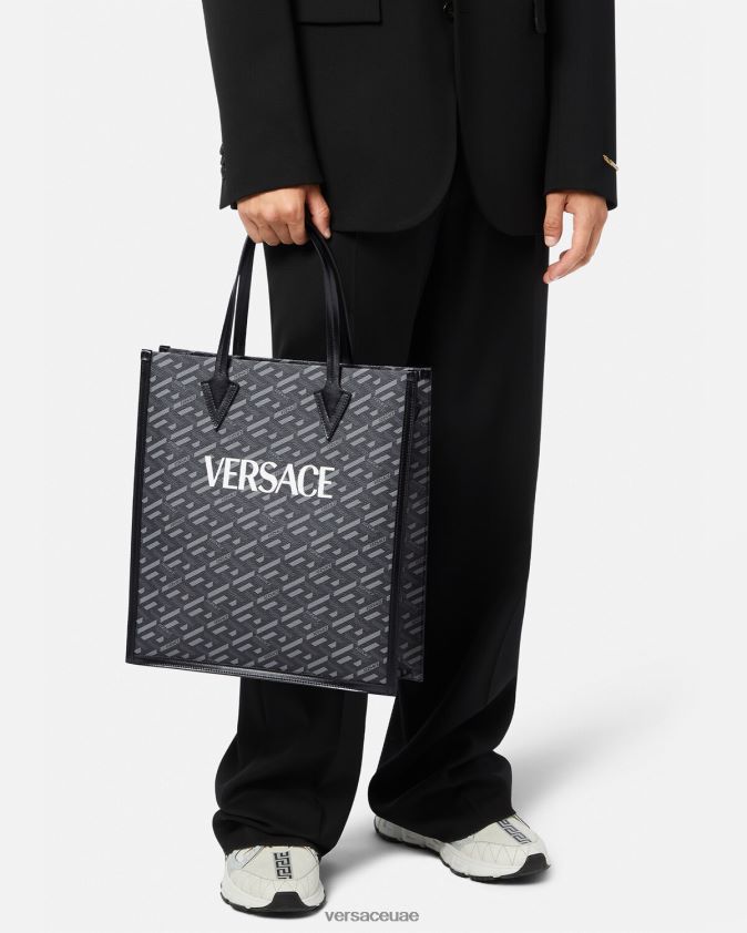 رجال حقيبة حمل طويلة مميزة من La Greca Versace مطبعة 0FVD2J1477 أكياس