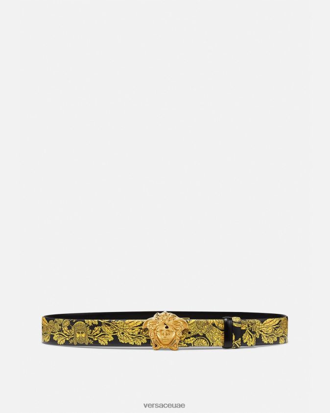 رجال حزام ذو وجهين من Maschera Baroque Versace مطبعة 0FVD2J1629 مُكَمِّلات