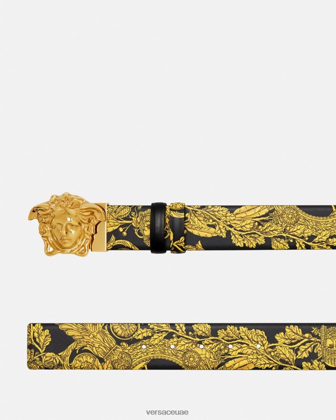رجال حزام ذو وجهين من Maschera Baroque Versace مطبعة 0FVD2J1629 مُكَمِّلات