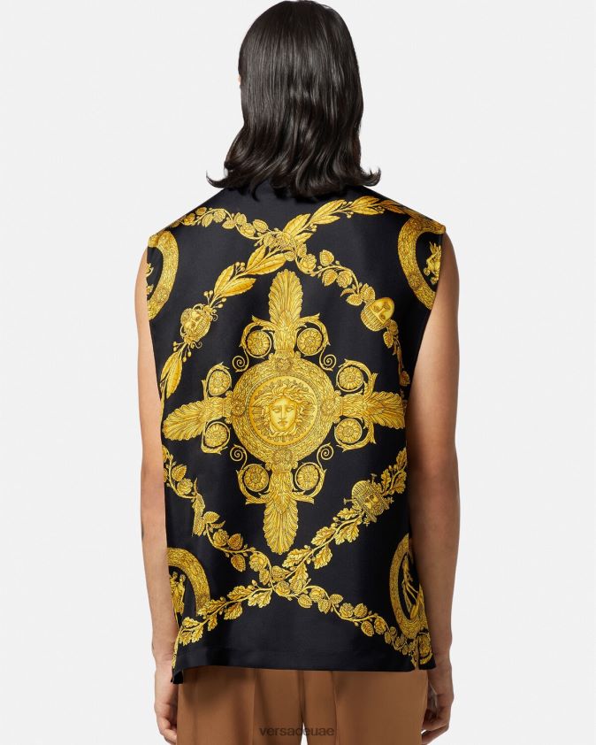 رجال قميص من الحرير الباروكي من Maschera Versace مطبعة 0FVD2J1312 ملابس