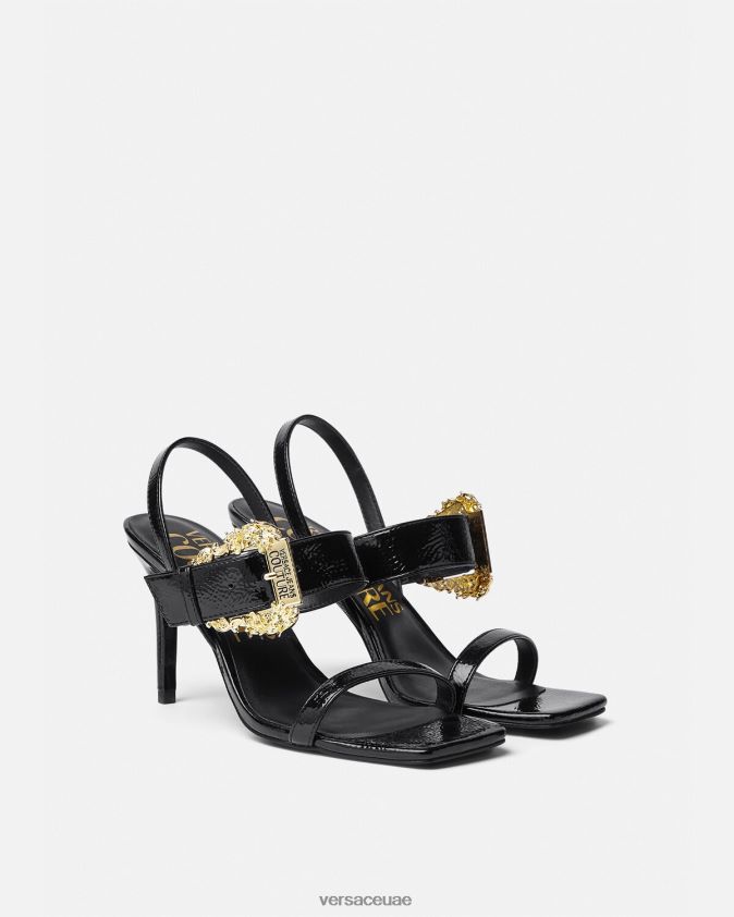 نحيف الصنادل الباروك إميلي Slingback Versace أسود 0FVD2J2257 حذاء
