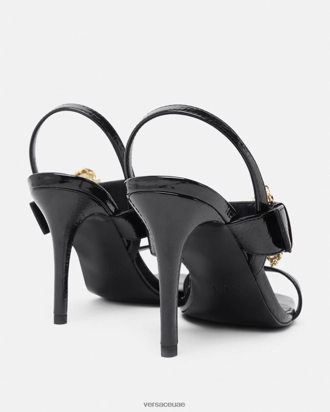 نحيف الصنادل الباروك إميلي Slingback Versace أسود 0FVD2J2257 حذاء
