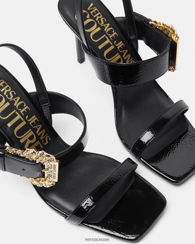 نحيف الصنادل الباروك إميلي Slingback Versace أسود 0FVD2J2257 حذاء
