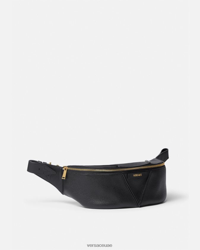 رجال حقيبة حزام V Greca المميزة Versace أسود 0FVD2J1491 أكياس