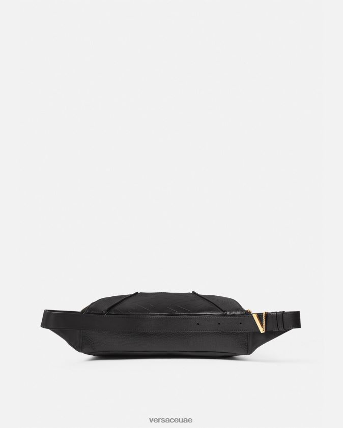 رجال حقيبة حزام V Greca المميزة Versace أسود 0FVD2J1491 أكياس