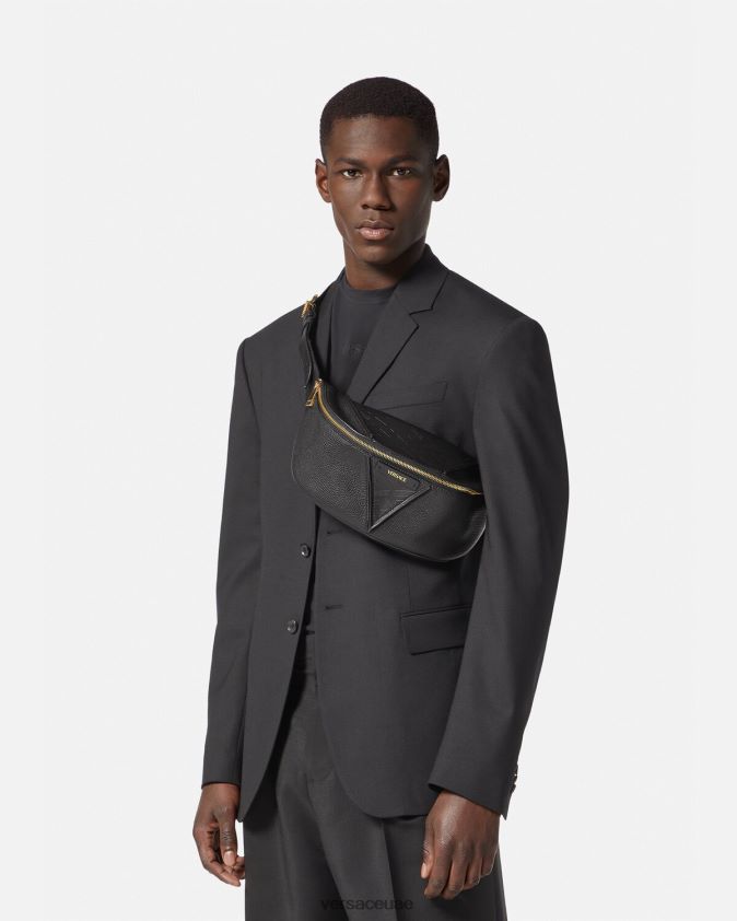 رجال حقيبة حزام V Greca المميزة Versace أسود 0FVD2J1491 أكياس