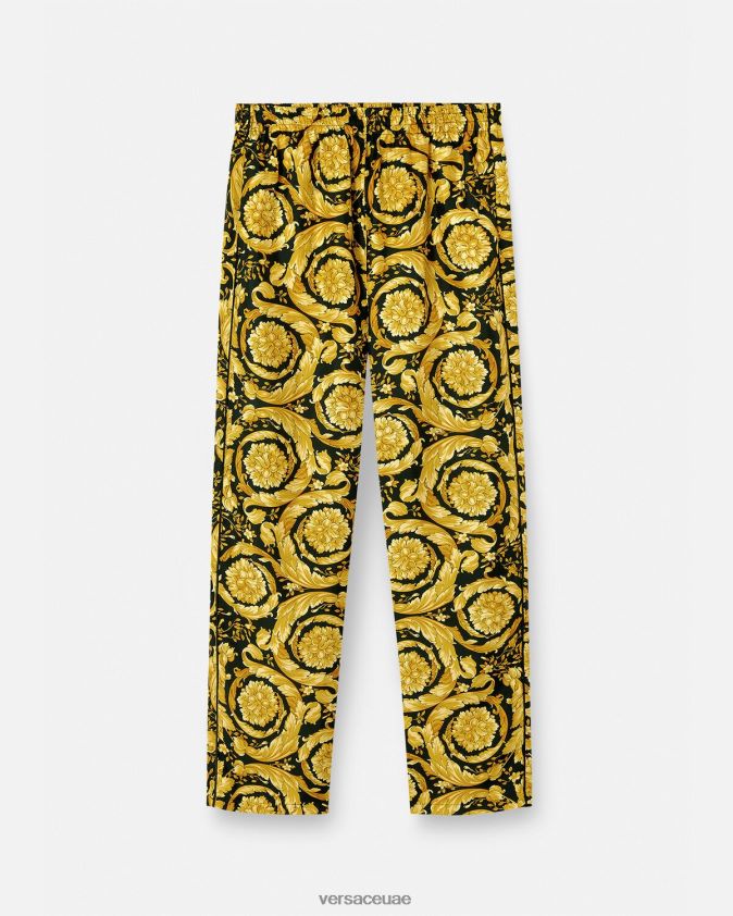 نحيف بنطال بيجامة حرير بطبعة الباروك Versace مطبعة 0FVD2J1026 الملابس الداخلية وملابس البحر