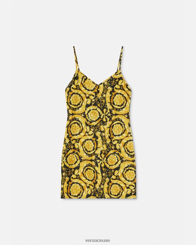 نحيف زلة بيجامة من الحرير الباروكي Versace مطبعة 0FVD2J1029 الملابس الداخلية وملابس البحر