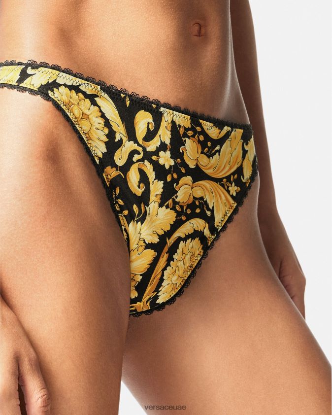 نحيف ثونغ الباروك Versace مطبعة 0FVD2J1035 الملابس الداخلية وملابس البحر