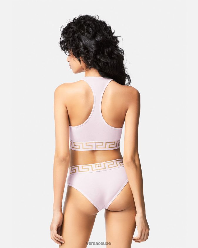 نحيف حمالة صدر رياضية على الحدود اليونانية Versace وردي فاتح 0FVD2J1039 الملابس الداخلية وملابس البحر