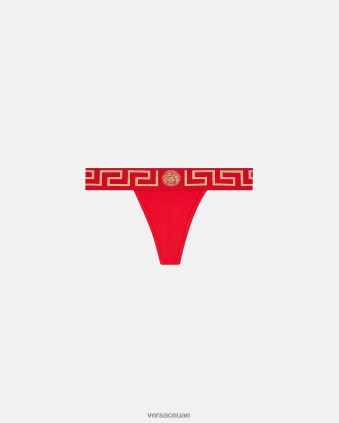 نحيف ثونغ الحدود اليونانية Versace أحمر 0FVD2J1050 الملابس الداخلية وملابس البحر