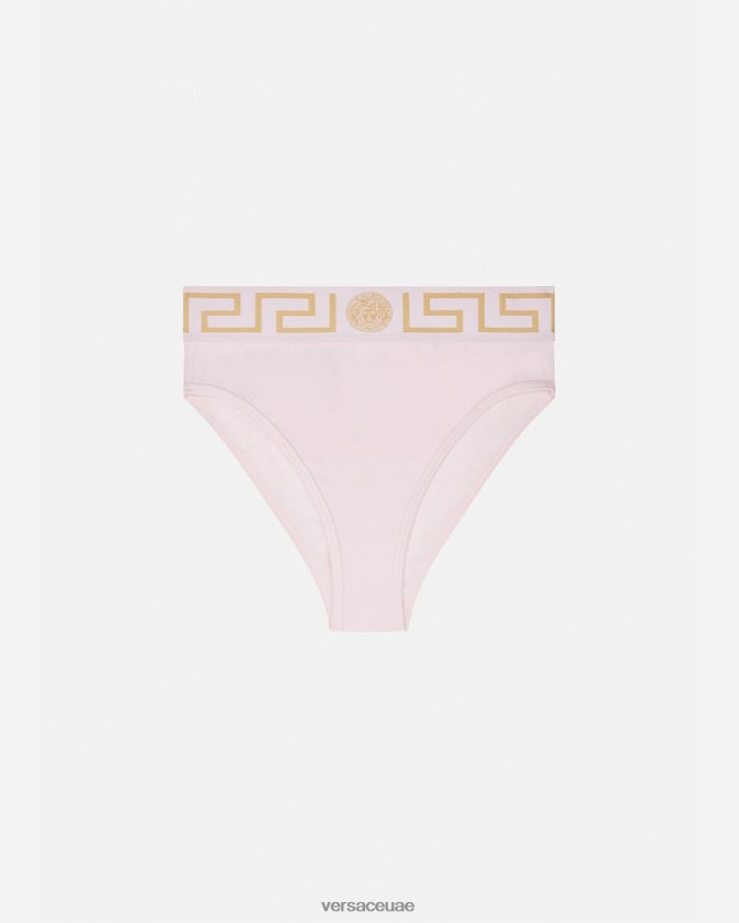 نحيف الحدود اليونانية ملخصات عالية الساق Versace وردي فاتح 0FVD2J1057 الملابس الداخلية وملابس البحر