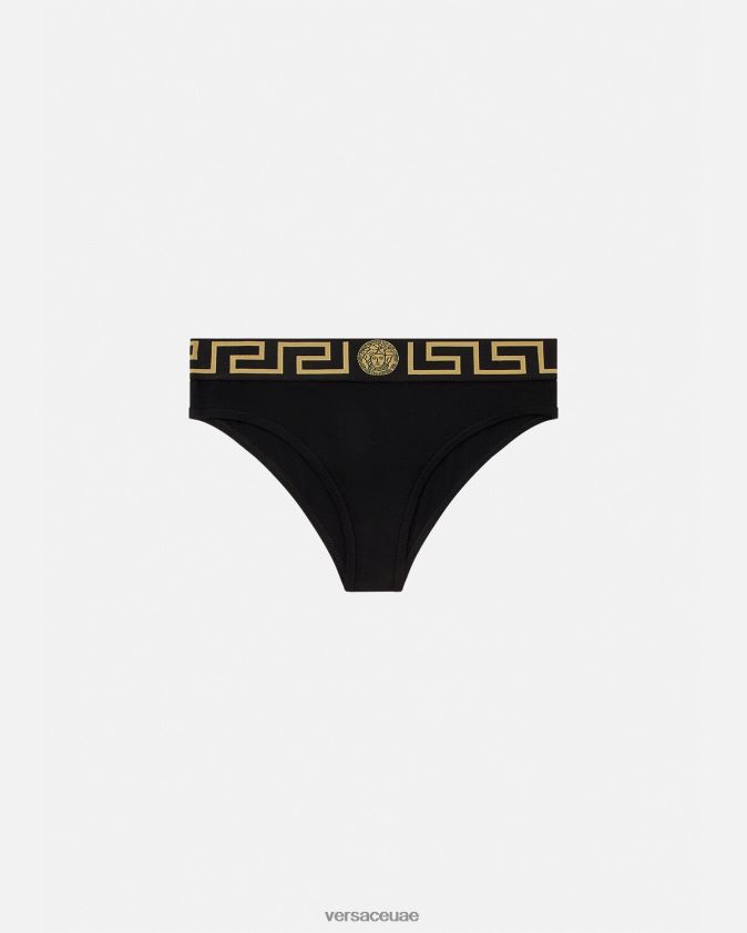نحيف ملخصات الحدود اليونانية Versace أسود 0FVD2J1060 الملابس الداخلية وملابس البحر