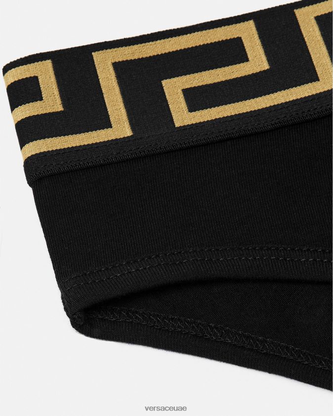 نحيف ملخصات الحدود اليونانية Versace أسود 0FVD2J1060 الملابس الداخلية وملابس البحر