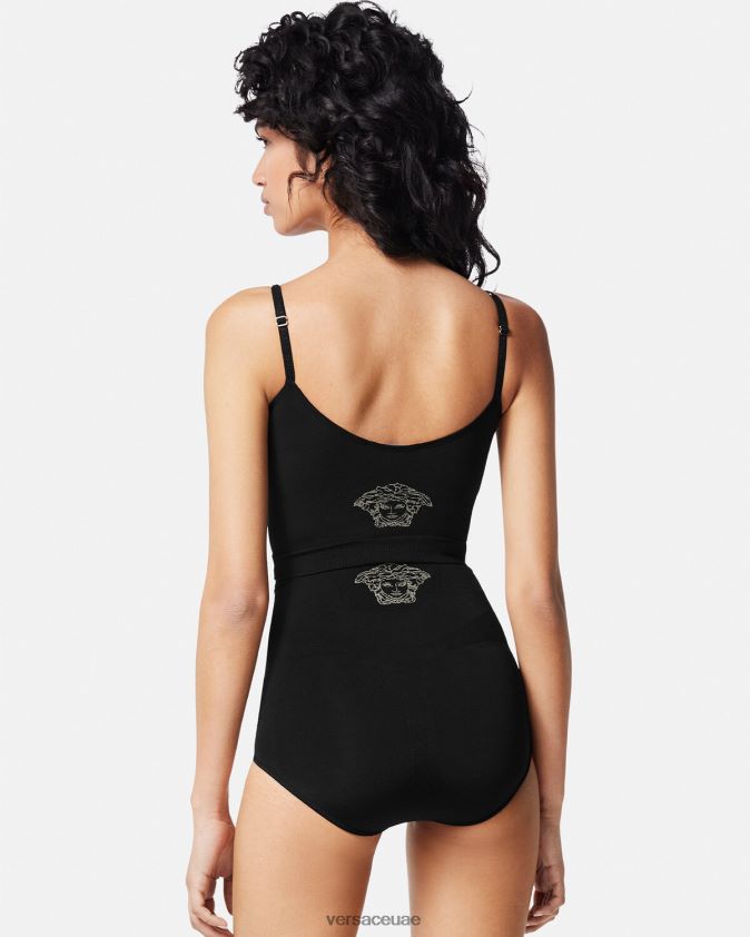 نحيف ميدوسا ملخصات ملابس داخلية عالية الخصر Versace أسود 0FVD2J1063 الملابس الداخلية وملابس البحر