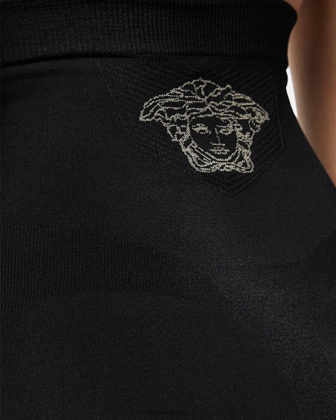 نحيف ميدوسا ملخصات ملابس داخلية عالية الخصر Versace أسود 0FVD2J1063 الملابس الداخلية وملابس البحر