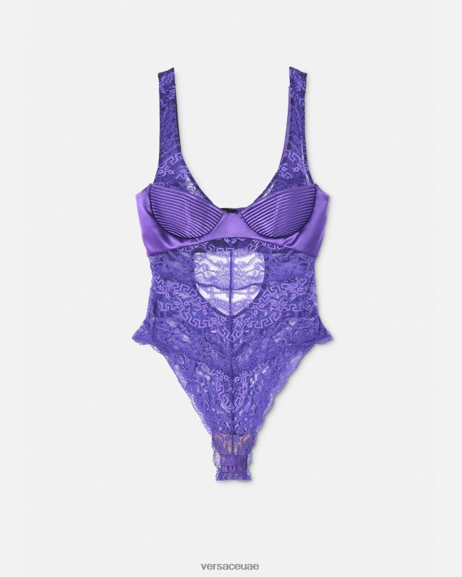 نحيف ارتداءها الدانتيل Versace البنفسجي 0FVD2J1078 الملابس الداخلية وملابس البحر