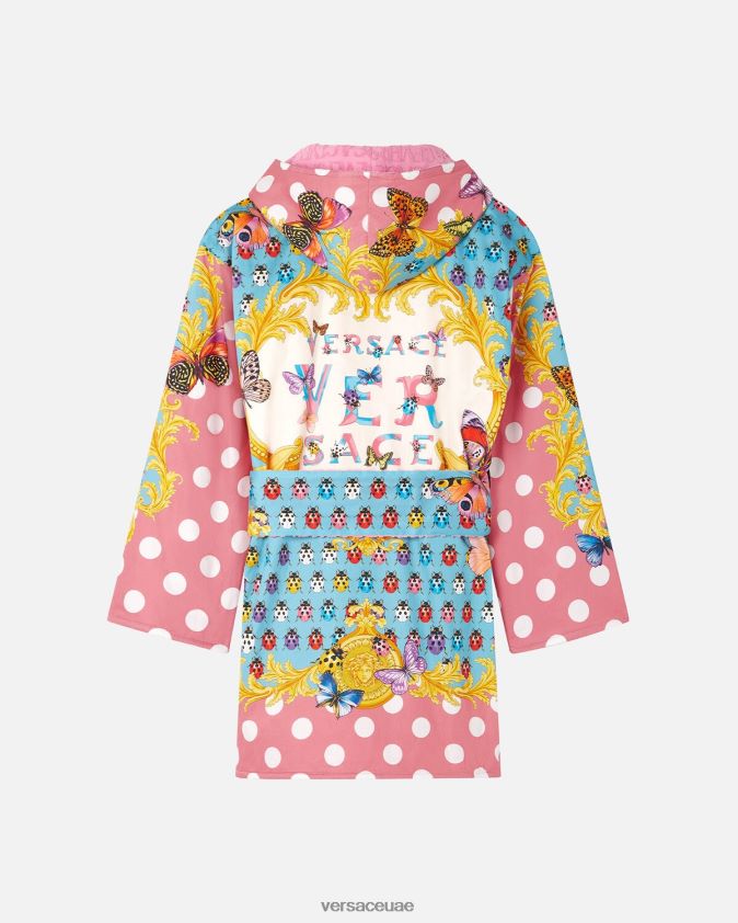 نحيف الفراشات رداء حمام قصير Versace مطبعة 0FVD2J1080 الملابس الداخلية وملابس البحر