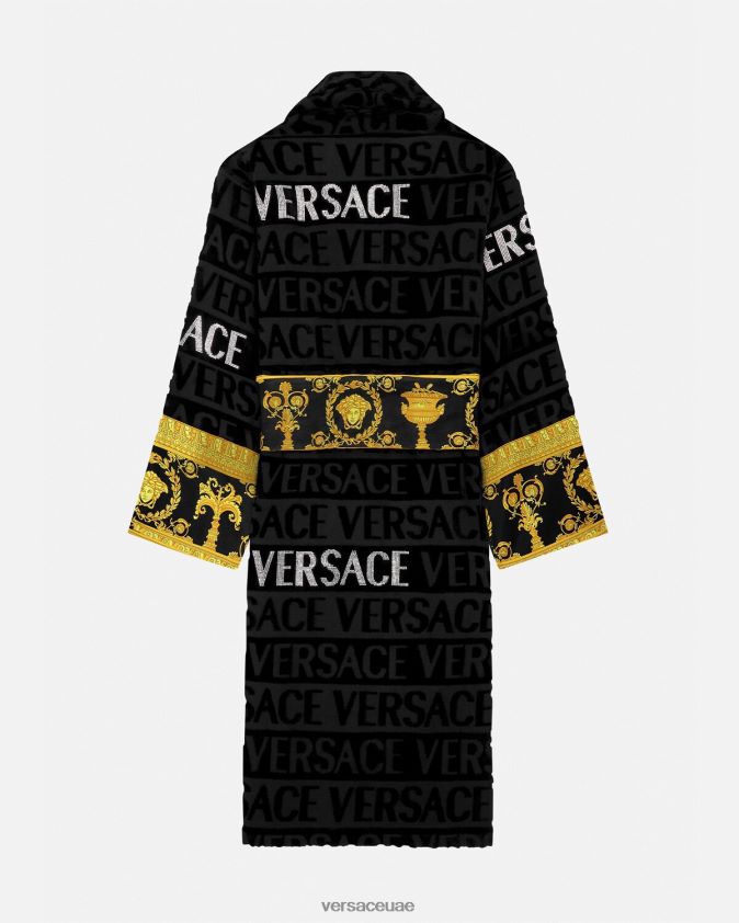 نحيف رداء حمام كريستالي بالكامل Versace مطبعة 0FVD2J1085 الملابس الداخلية وملابس البحر