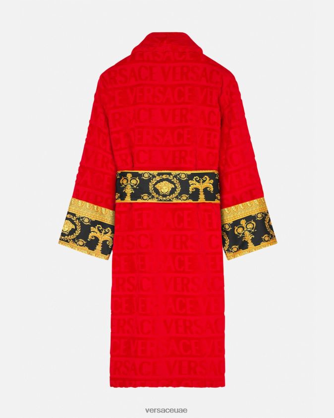 نحيف أنا رداء الحمام الباروكي Versace أحمر 0FVD2J1092 الملابس الداخلية وملابس البحر